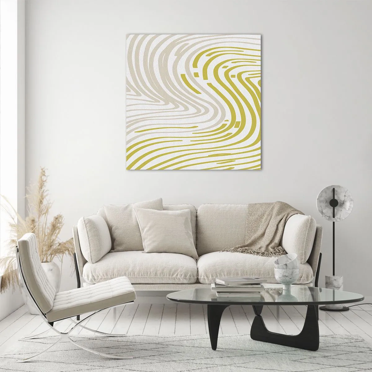 Cuadro sobre vidrio - Impresiones sobre Vidrio - Composición curvada - 40x40 cm