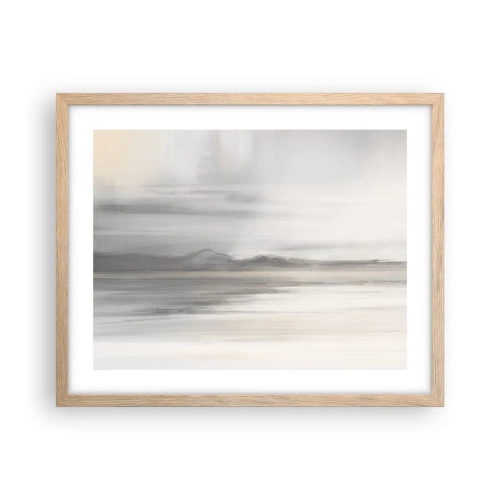 Póster en marco roble claro - Una distancia reflexiva - 50x40 cm