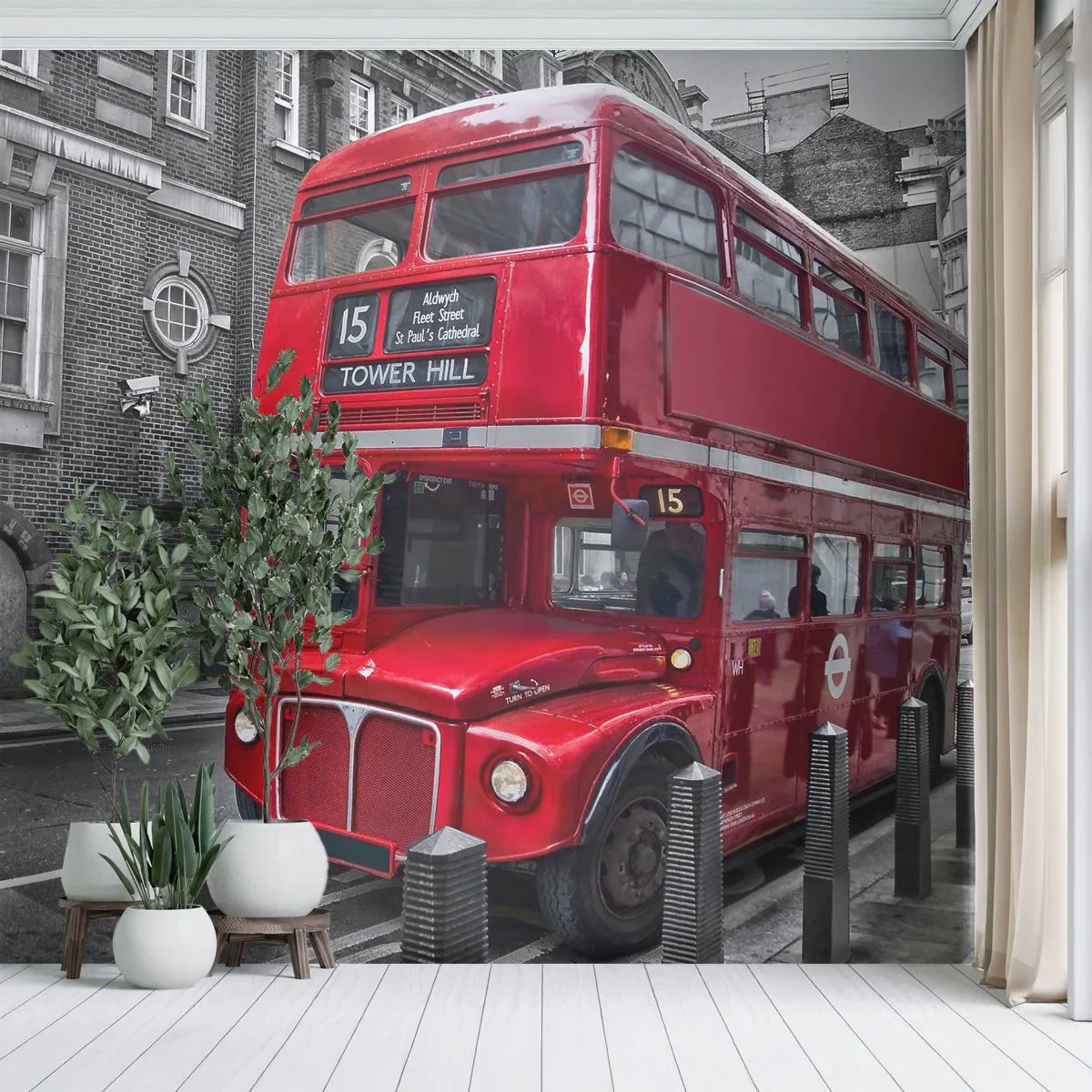 Fotomural Autadhesivo Deluxe Sticker - El mismo de siempre - Ciudad, Londres, Arquitectura - 300x210 cm