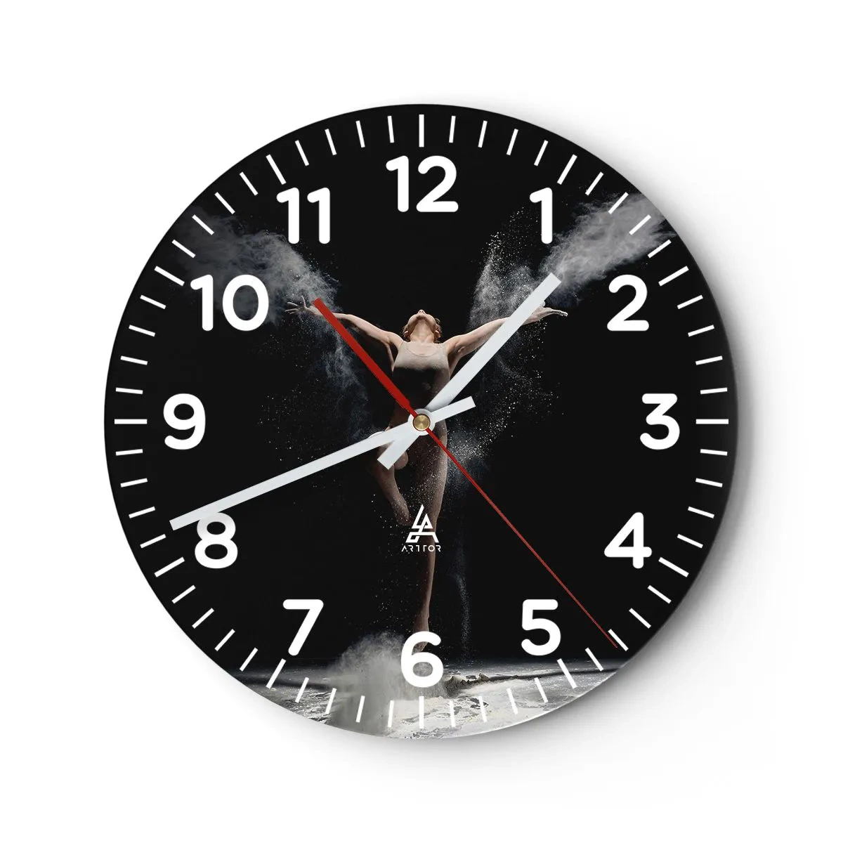 Reloj de pared - Reloj de vidrio - Los duendes existen - 40x40 cm