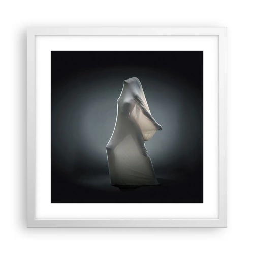 Póster en marco blanco - Deseos ocultos - 40x40 cm