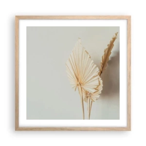 Póster en marco roble claro - Armonía y consuelo - 50x50 cm