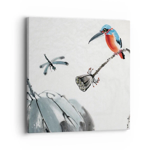 Cuadro sobre lienzo - Impresión de Imagen - La vida de la pradera - 40x40 cm