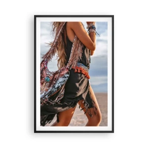 Póster en marco negro - La chamana - 61x91 cm