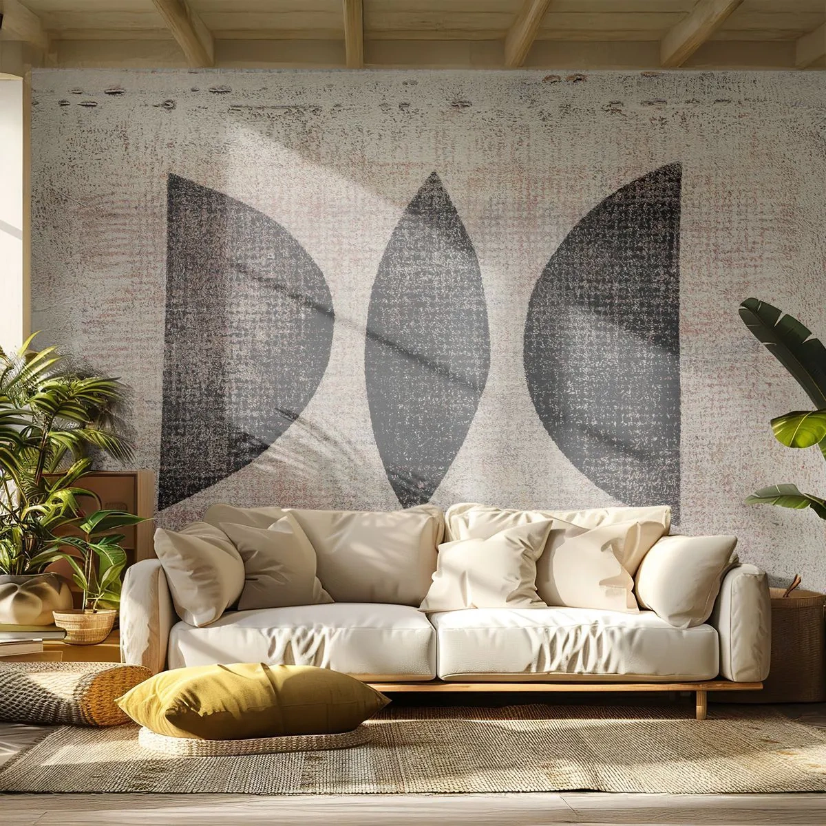 Fotomural Premium Canvas - Abstracción étnica - Abstracción, Pedazo, Arte Moderno - 200x140 cm