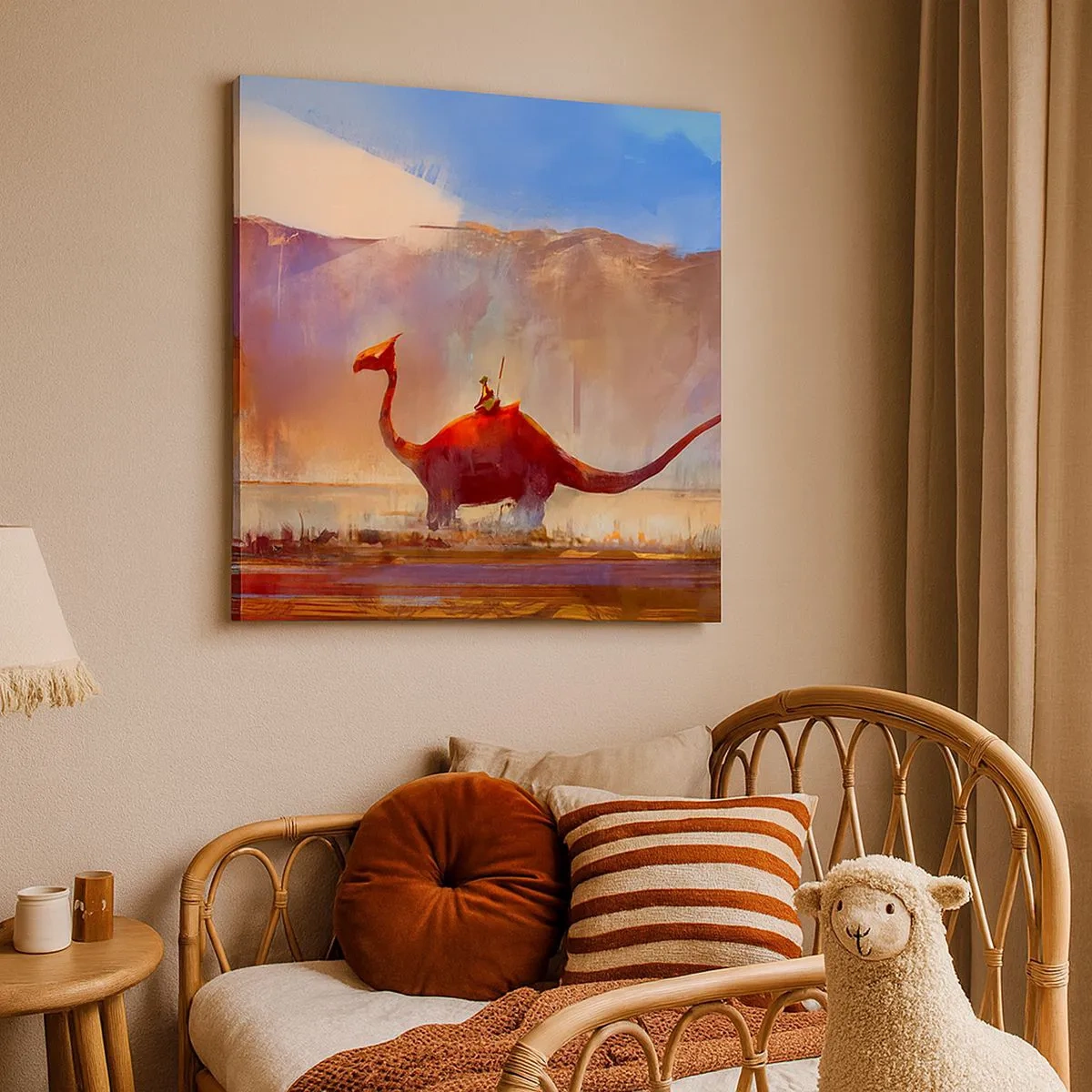 Cuadro sobre lienzo - Impresión de Imagen - Si no se hubieran extinguido - 30x30 cm