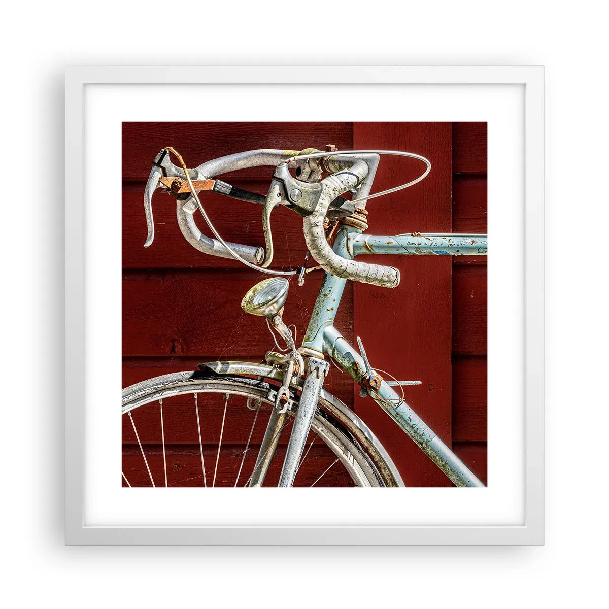 Póster en marco blanco - Creada para las victorias - 40x40 cm