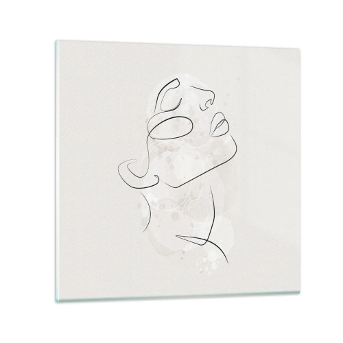 Cuadro sobre vidrio - Impresiones sobre Vidrio - Contorno de un sueño - 30x30 cm