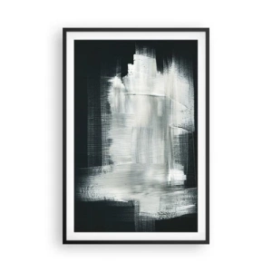 Póster en marco negro - Tejido vertical y horizontal - 61x91 cm