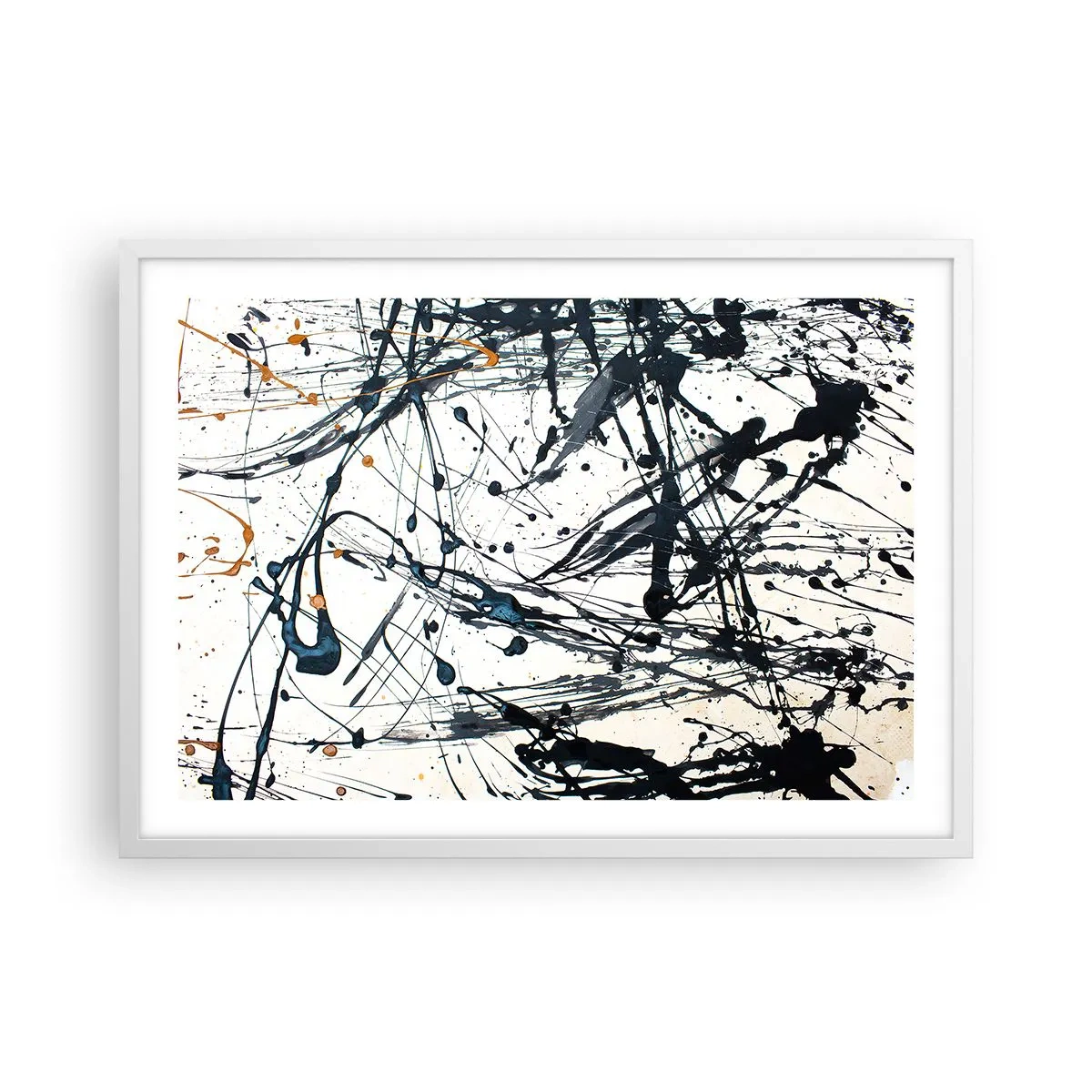Póster en marco blanco - ¿Con o sin sentido? - 70x50 cm