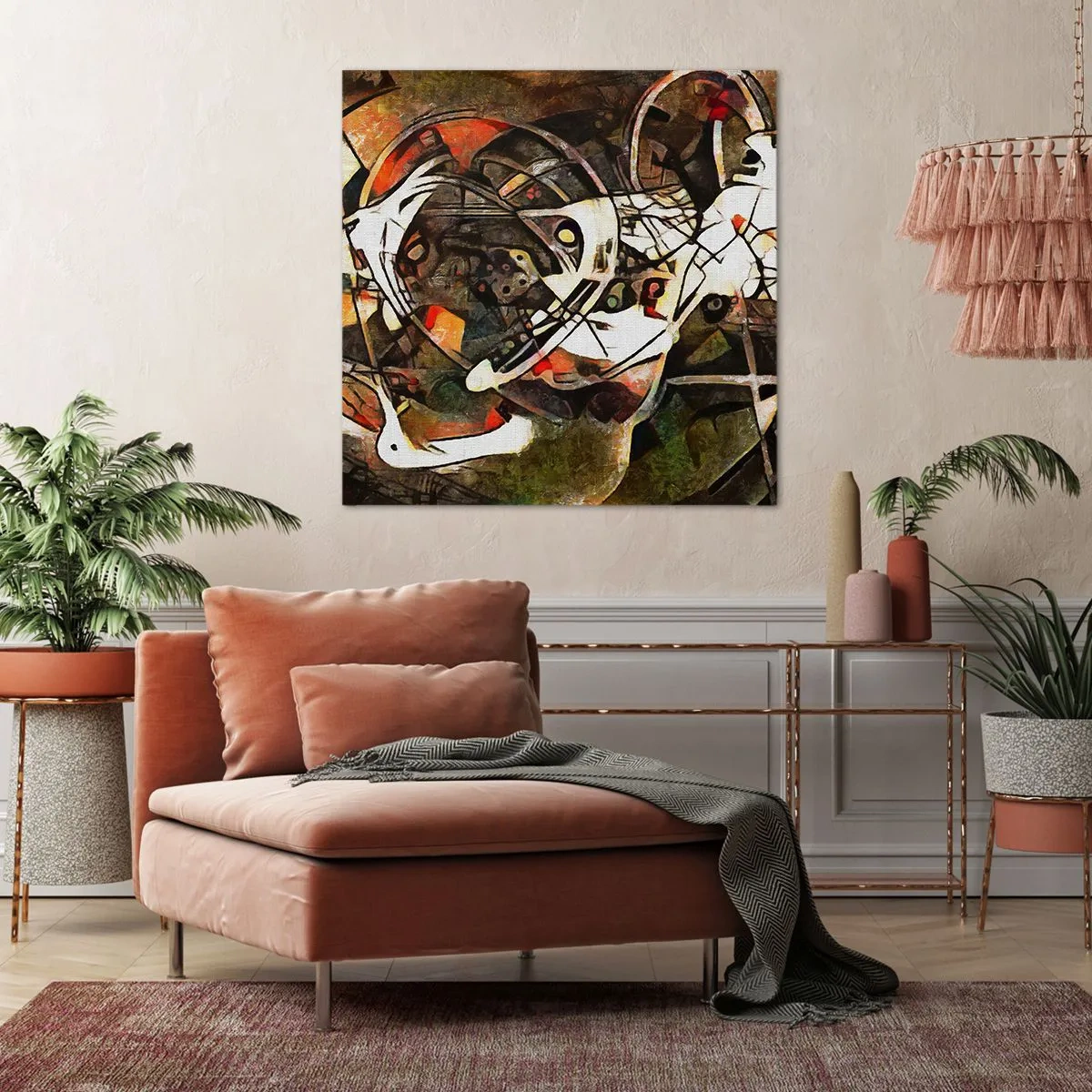 Cuadro sobre lienzo - Impresión de Imagen - ¿Oyes el movimiento? - 50x50 cm