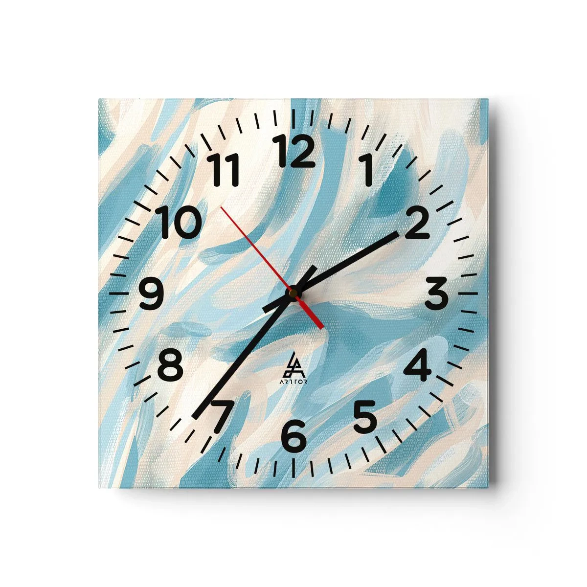Reloj de pared - Reloj de vidrio - Brisas primaverales - 40x40 cm