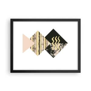 Póster en marco negro - No es tan sencillo - 40x30 cm