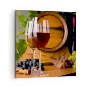 Cuadro sobre lienzo - Impresión de Imagen - Como los Vintages maestros - 60x60 cm