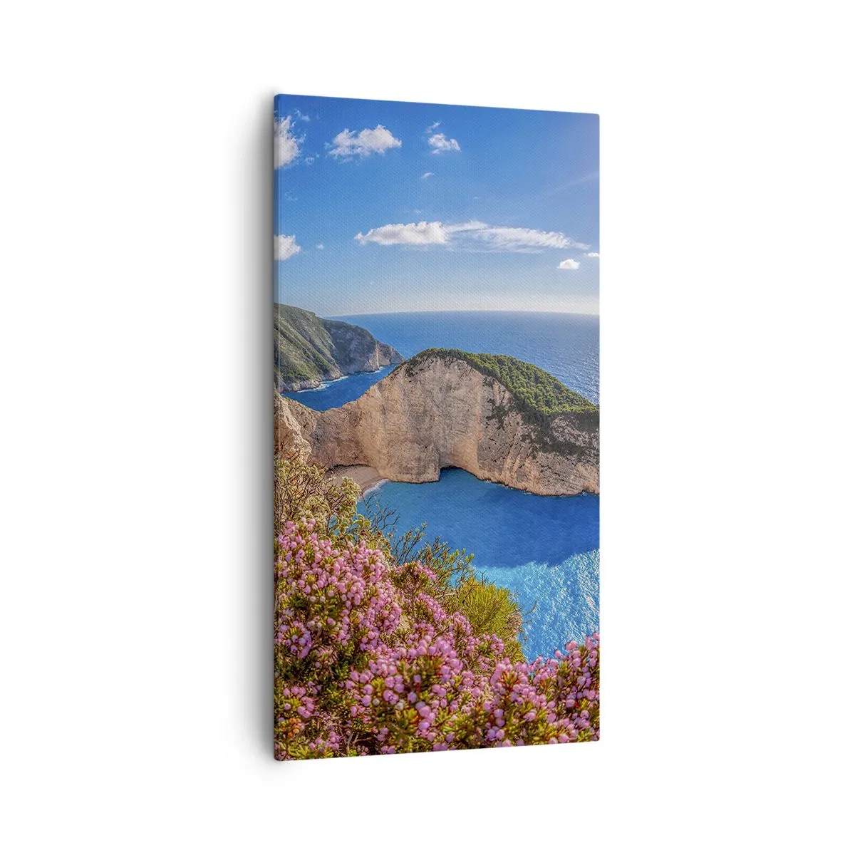 Cuadro sobre lienzo - Impresión de Imagen - Mis grandes vacaciones en Grecia - 55x100 cm