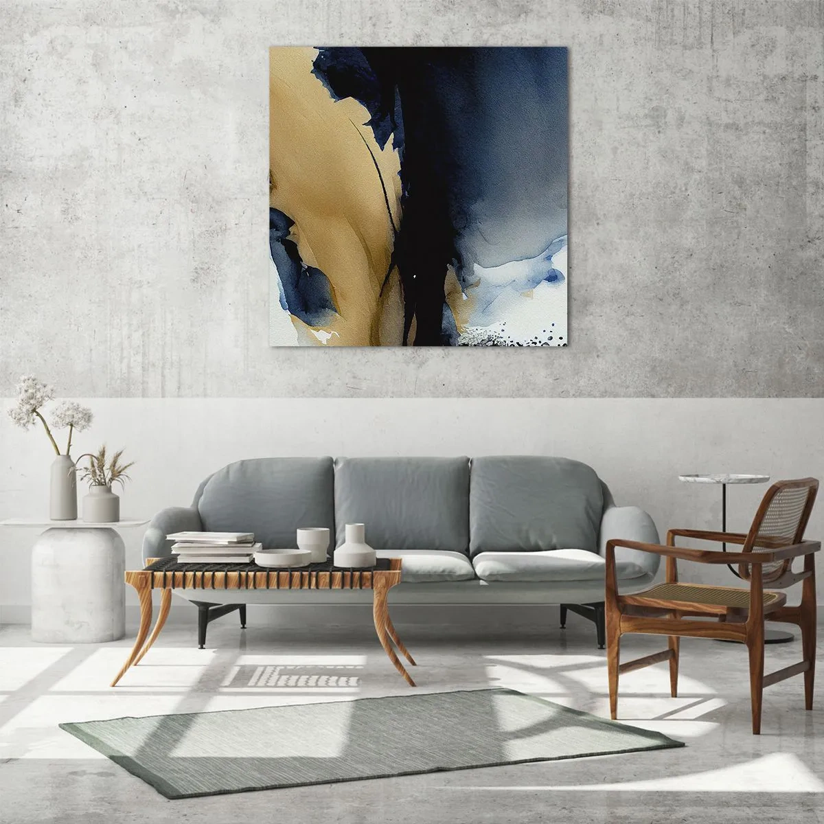 Cuadro sobre vidrio - Impresiones sobre Vidrio - Tras el telón - 70x70 cm