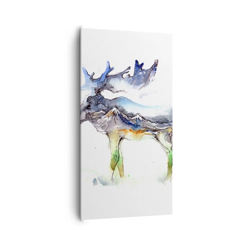 Cuadro sobre lienzo - Impresión de Imagen - El héroe de un cuento de invierno - 65x120 cm