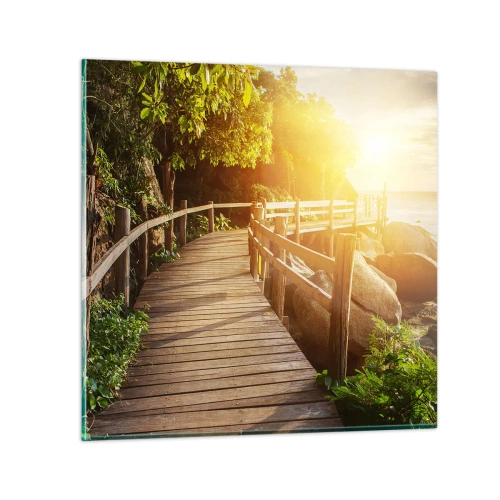 Cuadro sobre vidrio - Impresiones sobre Vidrio - Otra curva, otra maravilla - 30x30 cm