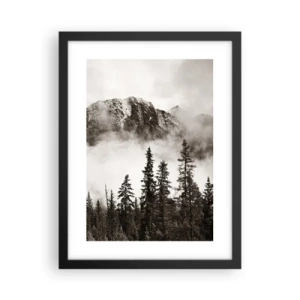 Póster en marco negro - Gobernante de granito - 30x40 cm