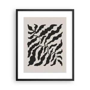 Póster en marco negro - La naturaleza de un cuadrado - 40x50 cm