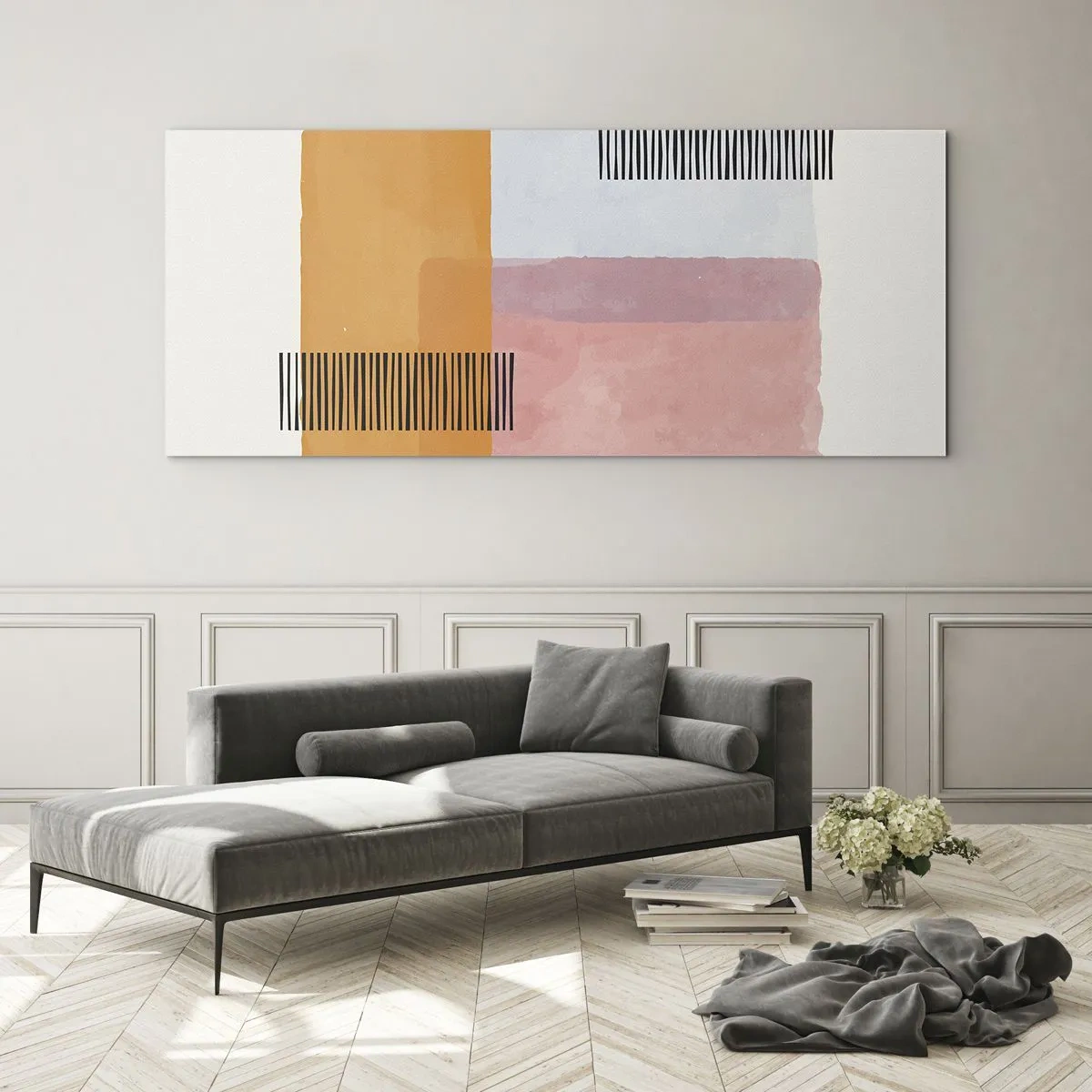 Cuadro sobre vidrio - Impresiones sobre Vidrio - La rectitud - 100x40 cm