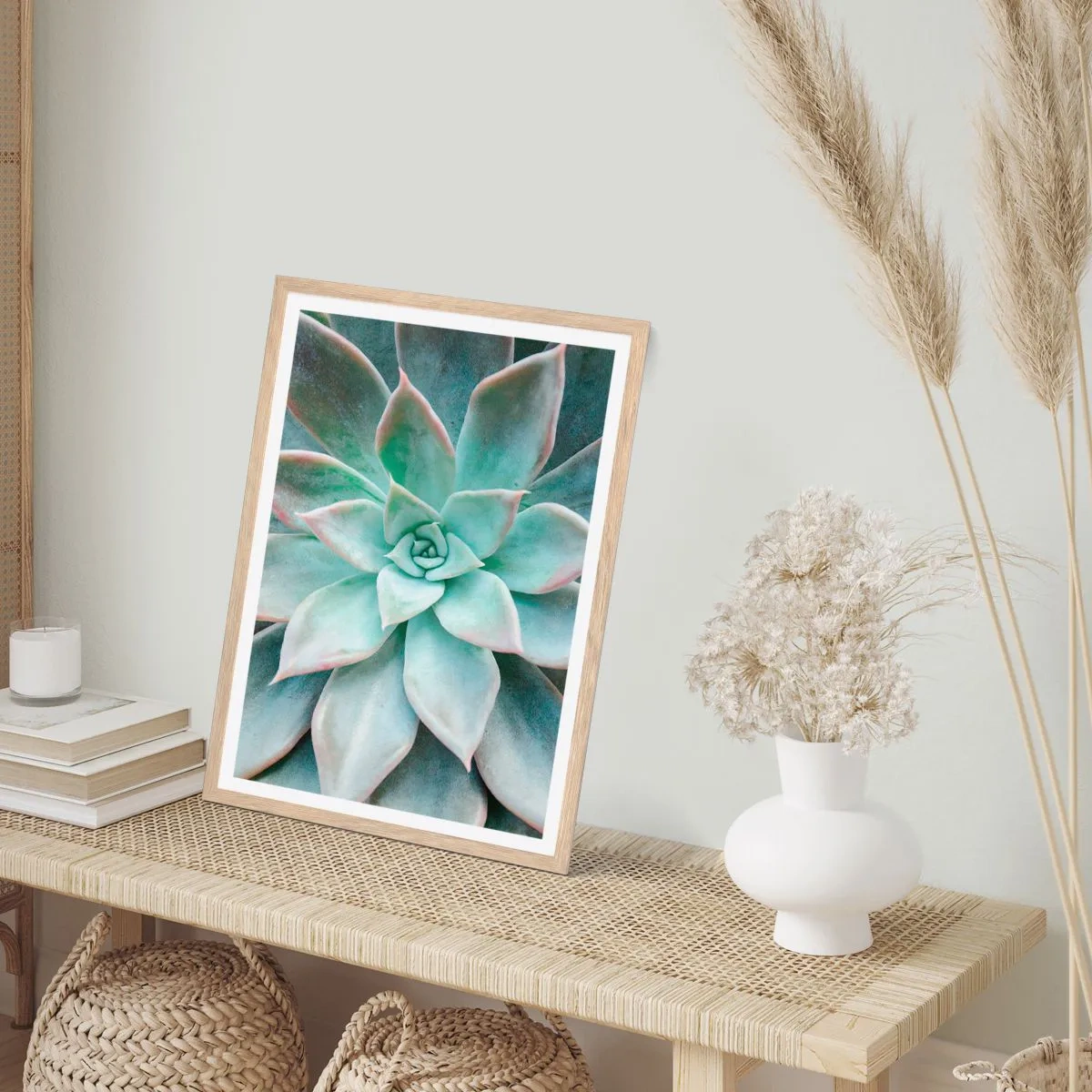 Póster en marco roble claro - El corazón del desierto - 40x50 cm