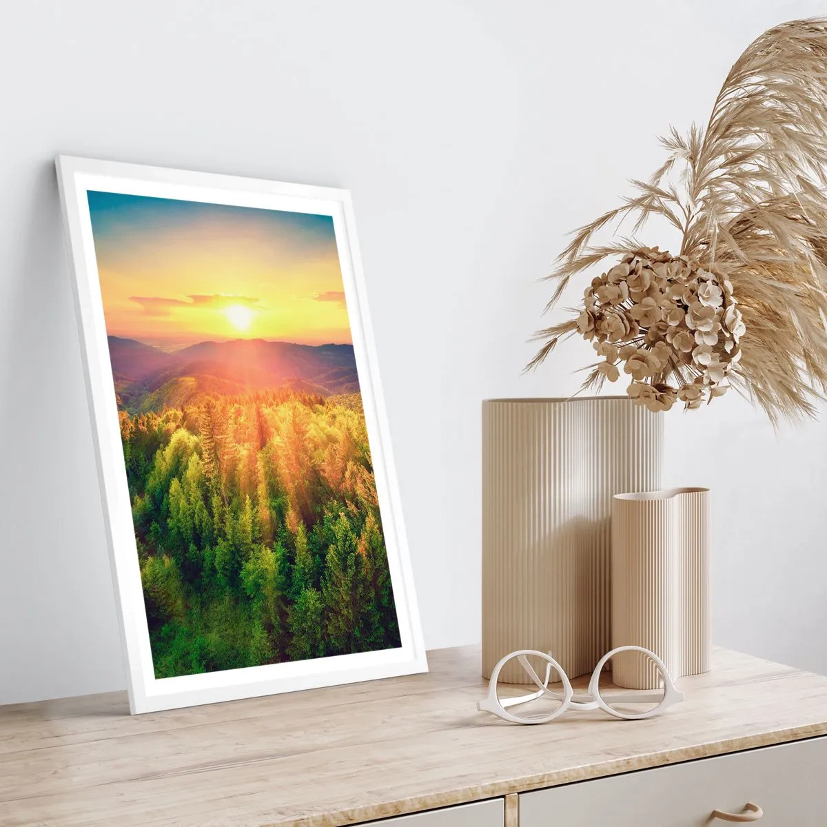 Póster en marco blanco - Desde lo alto - 70x100 cm