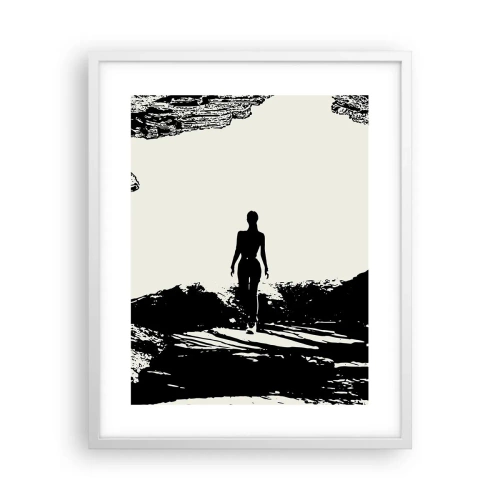 Póster en marco blanco - Una nueva mirada - 40x50 cm