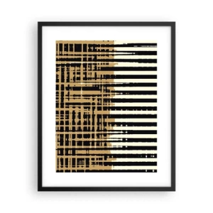 Póster en marco negro - Abstracción arquitectónica - 40x50 cm