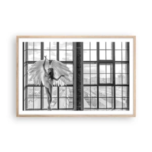 Póster en marco roble claro - ¿Ciudad de los ángeles? - 91x61 cm