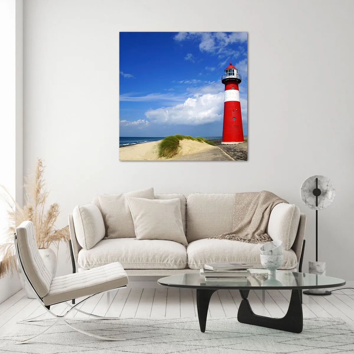 Cuadro sobre vidrio - Impresiones sobre Vidrio - Una soledad de ensueño - 60x60 cm