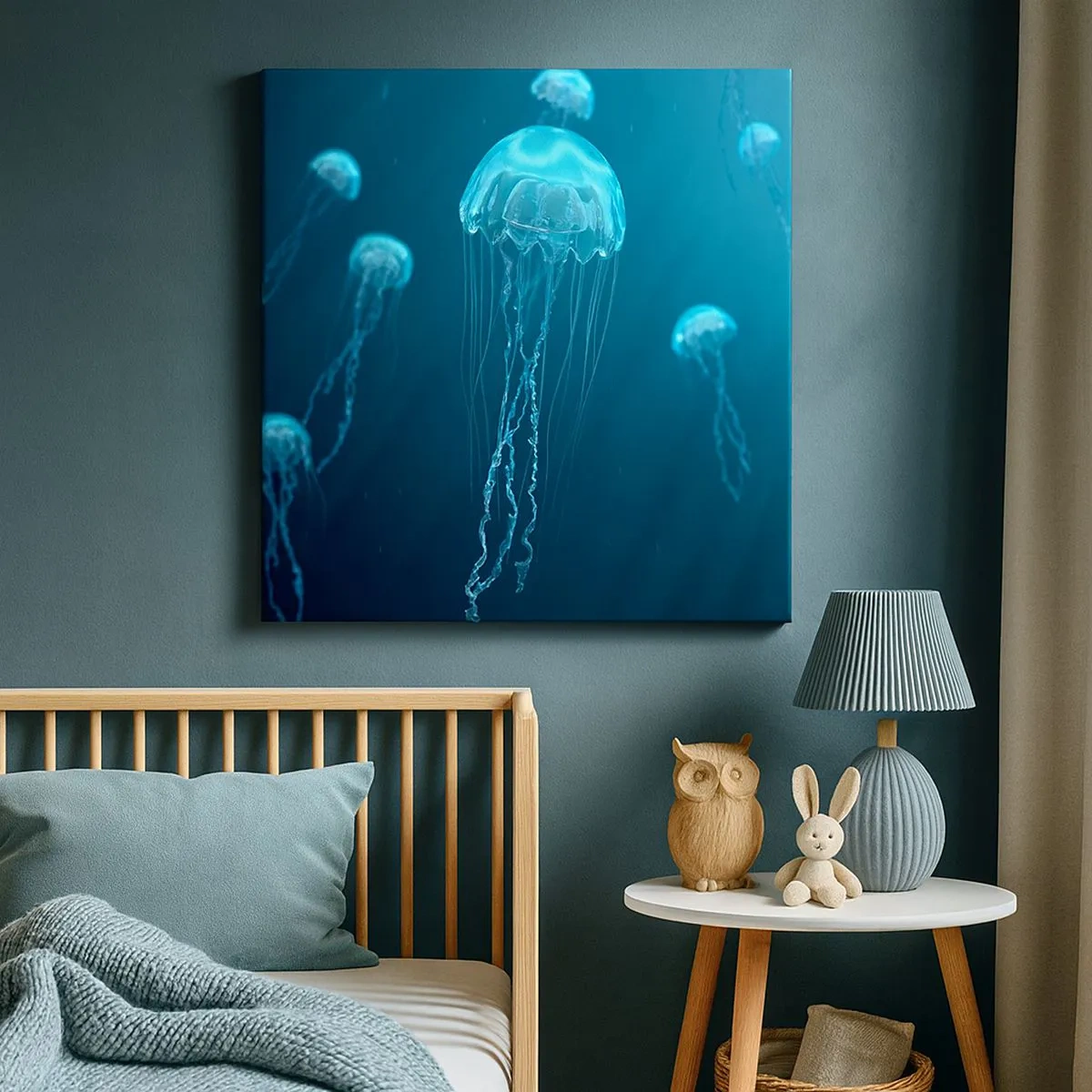 Cuadro sobre lienzo - Impresión de Imagen - Danza oceánica - 30x30 cm