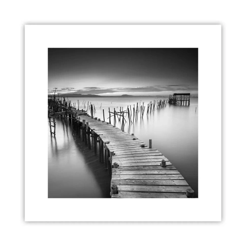 Póster - La calma de una orilla olvidada - 30x30 cm