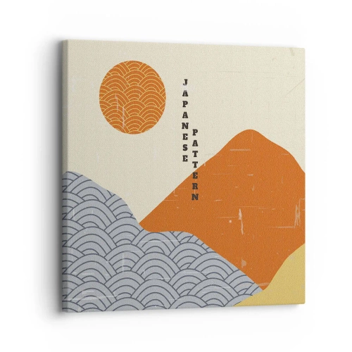 Cuadro sobre lienzo - Impresión de Imagen - En el espíritu japonés - 30x30 cm