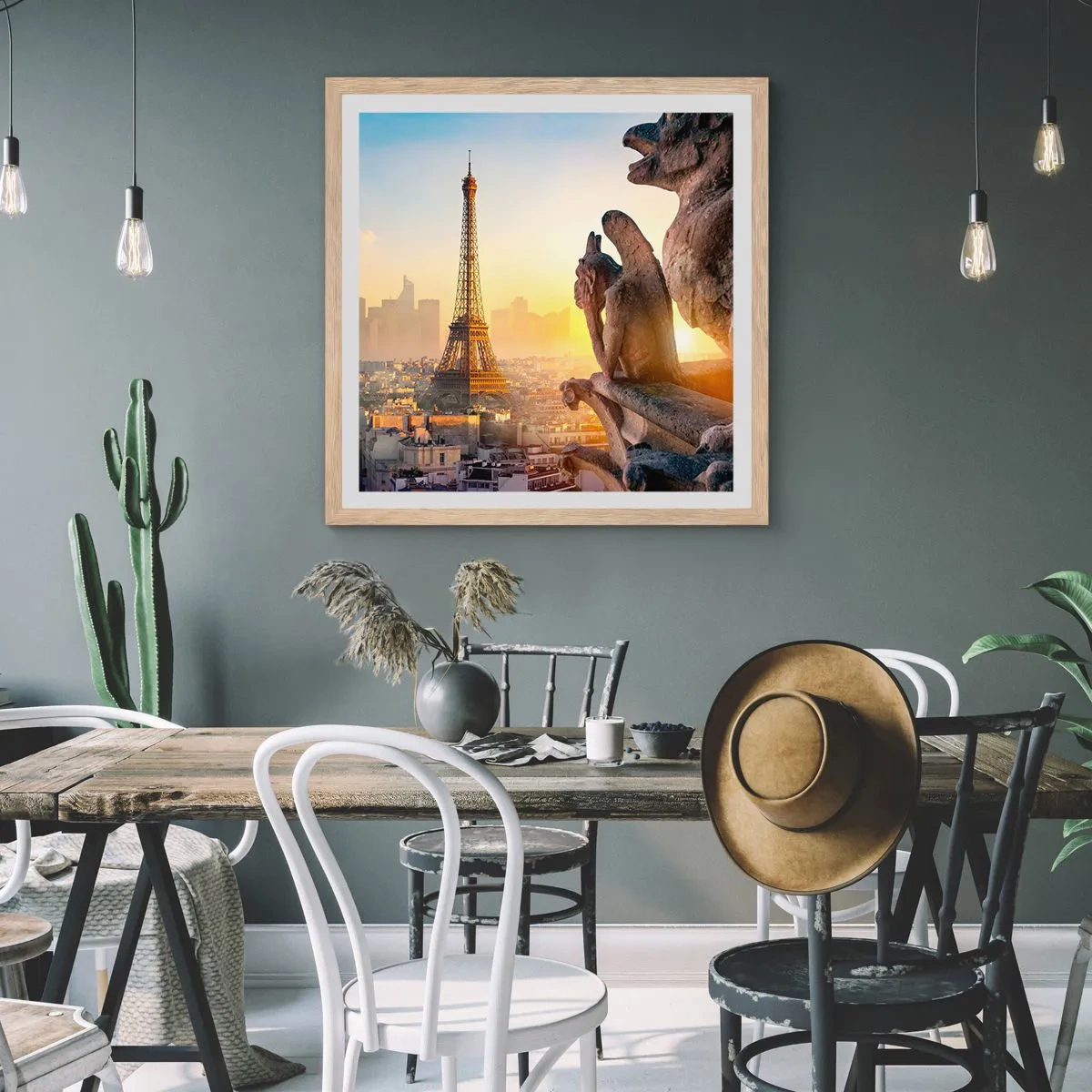 Póster en marco roble claro - Ha cambiado tanto la ciudad... - 60x60 cm