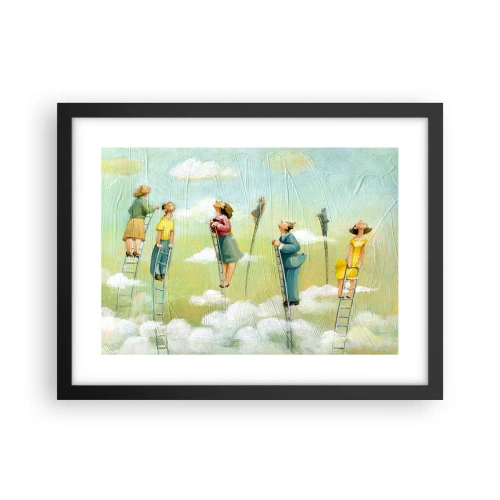 Póster en marco negro - Sigue tu sueño - 40x30 cm