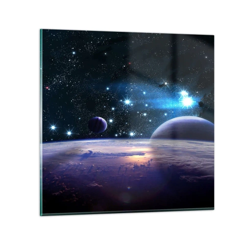 Cuadro sobre vidrio - Impresiones sobre Vidrio - ¿Sigues solo? - 70x70 cm