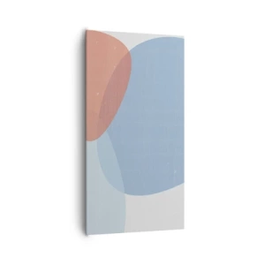 Cuadro sobre lienzo - Impresión de Imagen - Relaciones en colores pastel - 65x120 cm