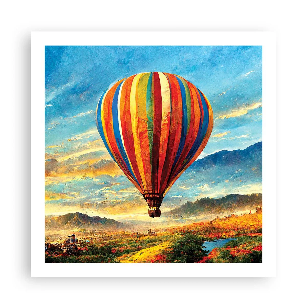 Póster - En silencio se ve el horizonte - 60x60 cm