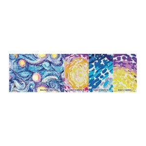 Muestra de fotomural Premium Sand - De un cuadro de Van Gogh - Abstracción, Pedazo, Cuadro - 100x30 cm