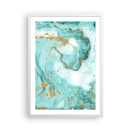 Póster en marco blanco - Bajo la gran ola del periodo Edo - 50x70 cm