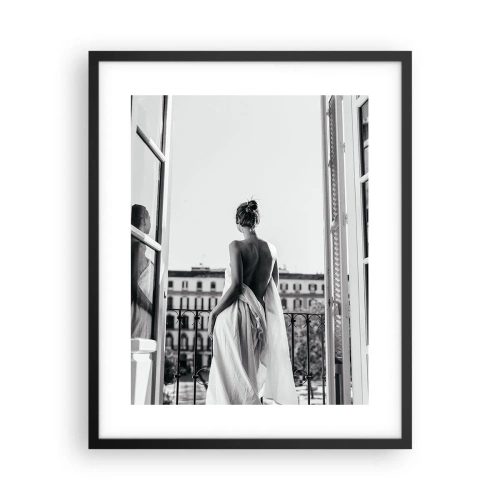 Póster en marco negro - Despertar de los sentidos - 40x50 cm