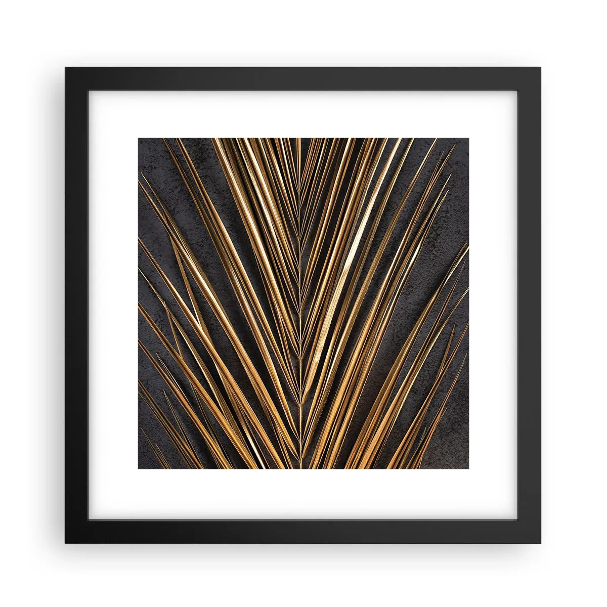 Póster en marco negro - El oro de los trópicos - 30x30 cm