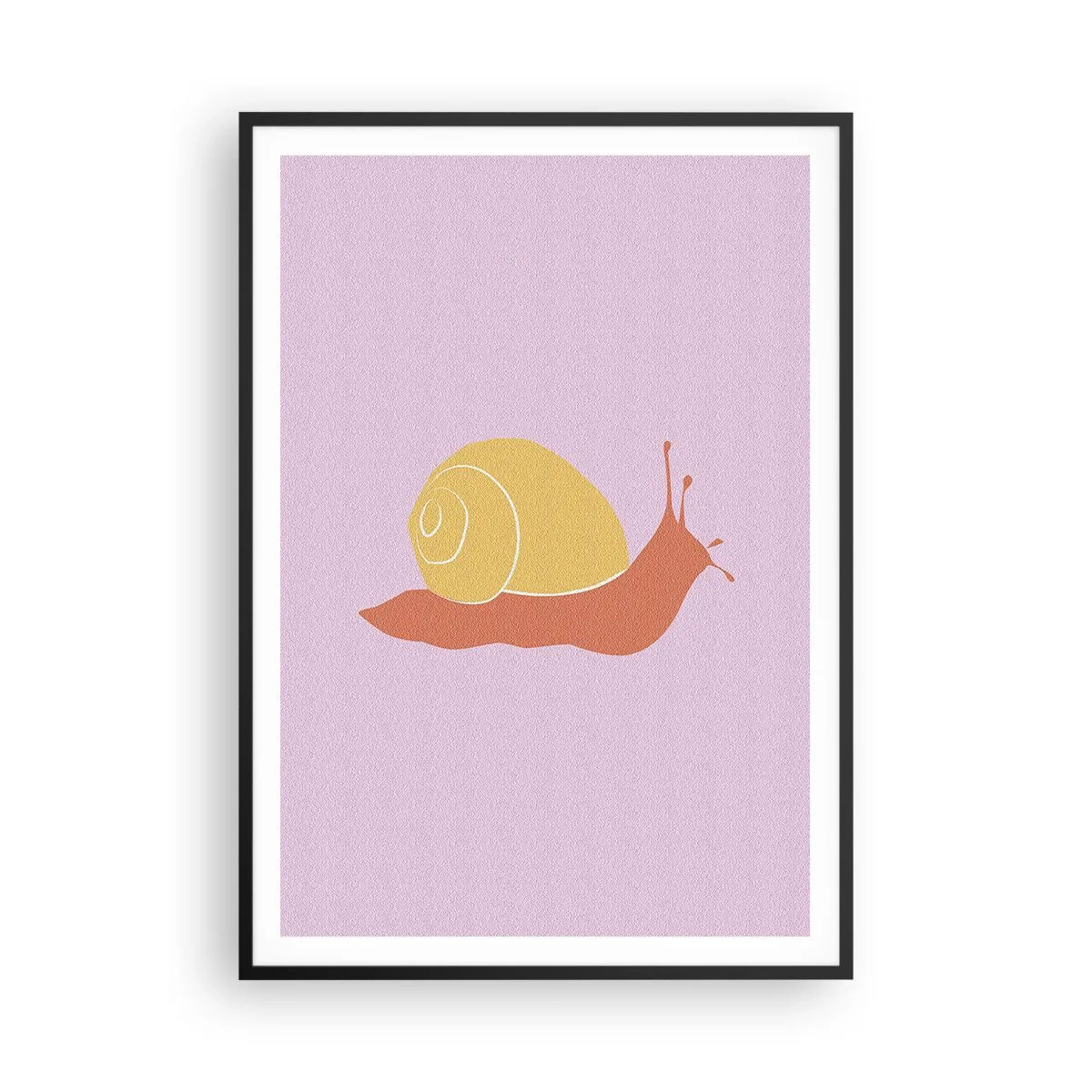 Póster en marco negro - No hay prisa - 70x100 cm