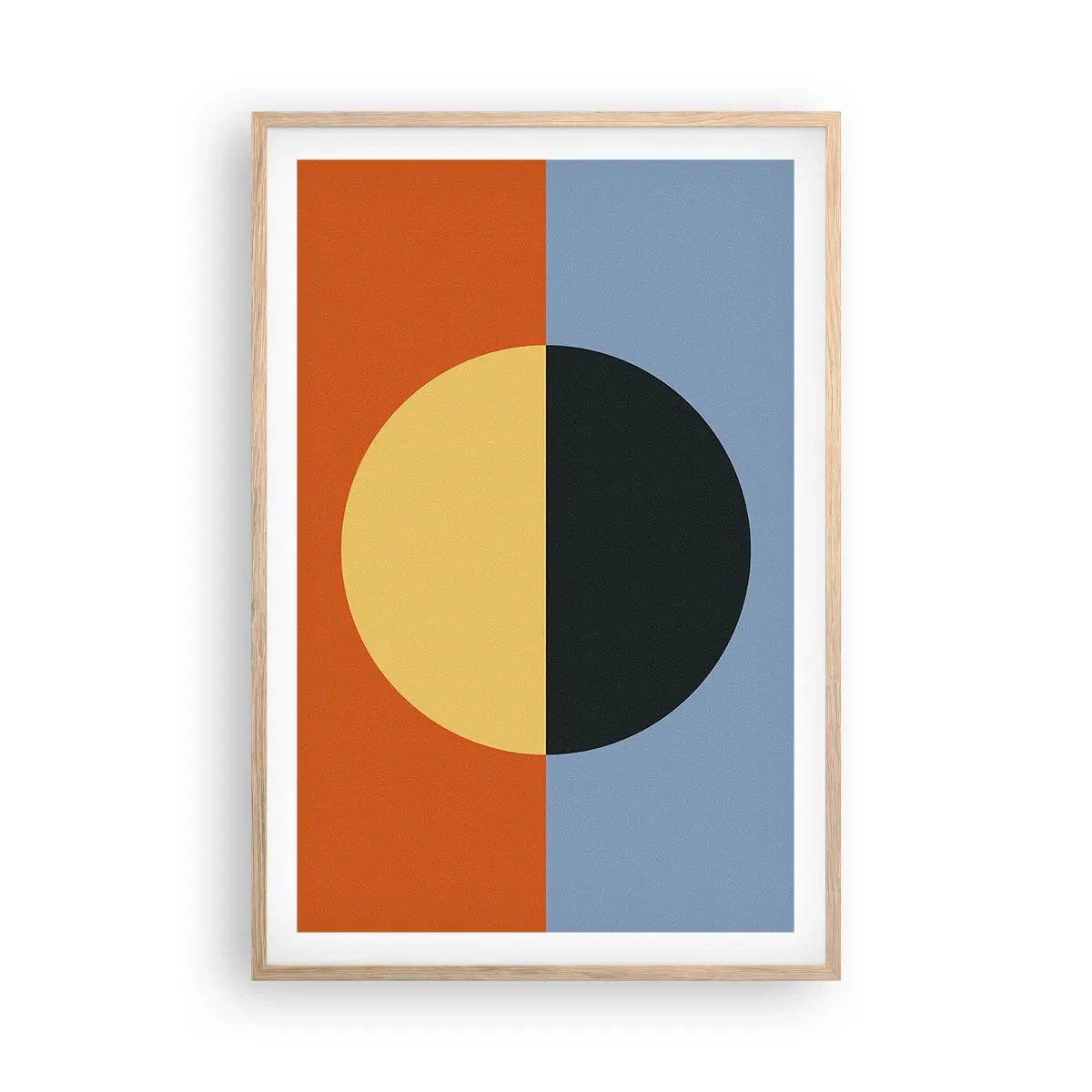 Póster en marco roble claro - Una composición de calidez y frescura - 61x91 cm