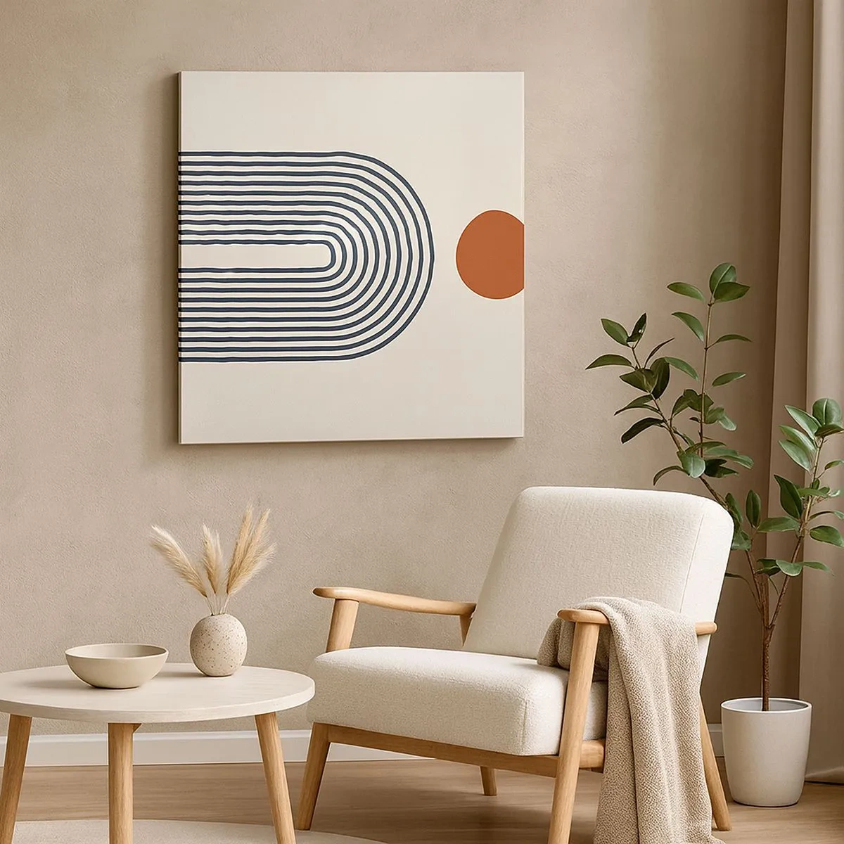 Cuadro sobre lienzo - Impresión de Imagen - Magnetismo de formas y colores - 30x30 cm