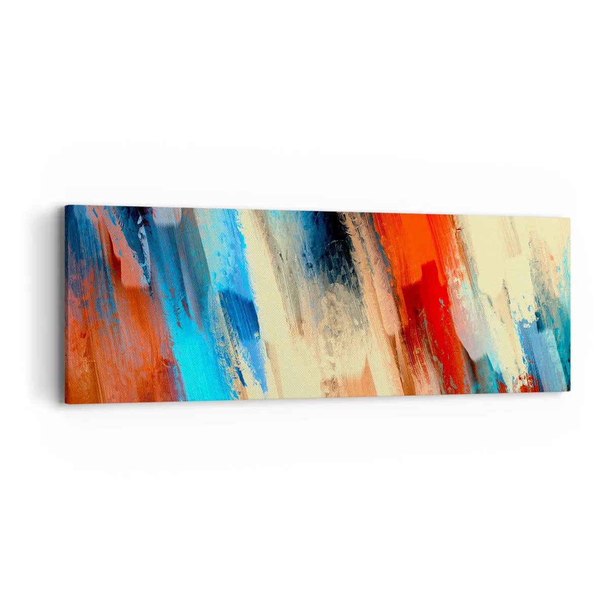 Cuadro sobre lienzo - Impresión de Imagen - Una cascada de colores - 90x30 cm