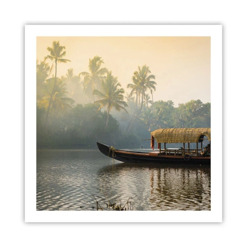 Póster - Casa en el río - 60x60 cm