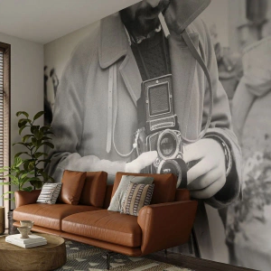 Fotomural Autadhesivo Deluxe Sticker - En estilo retro - Cámara, Vintage, Cámara - 400x280 cm