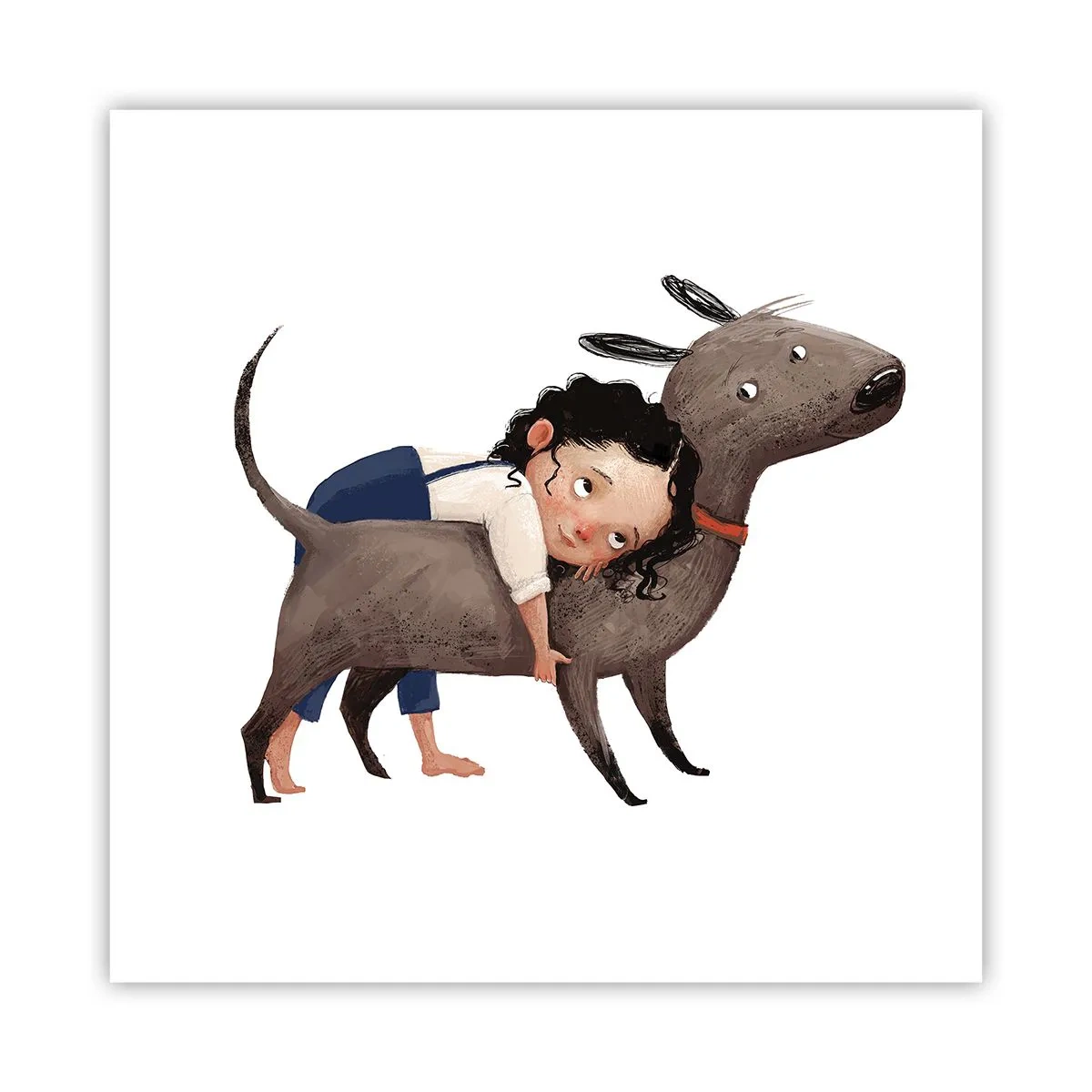 Póster - Mejores amigos - 40x40 cm